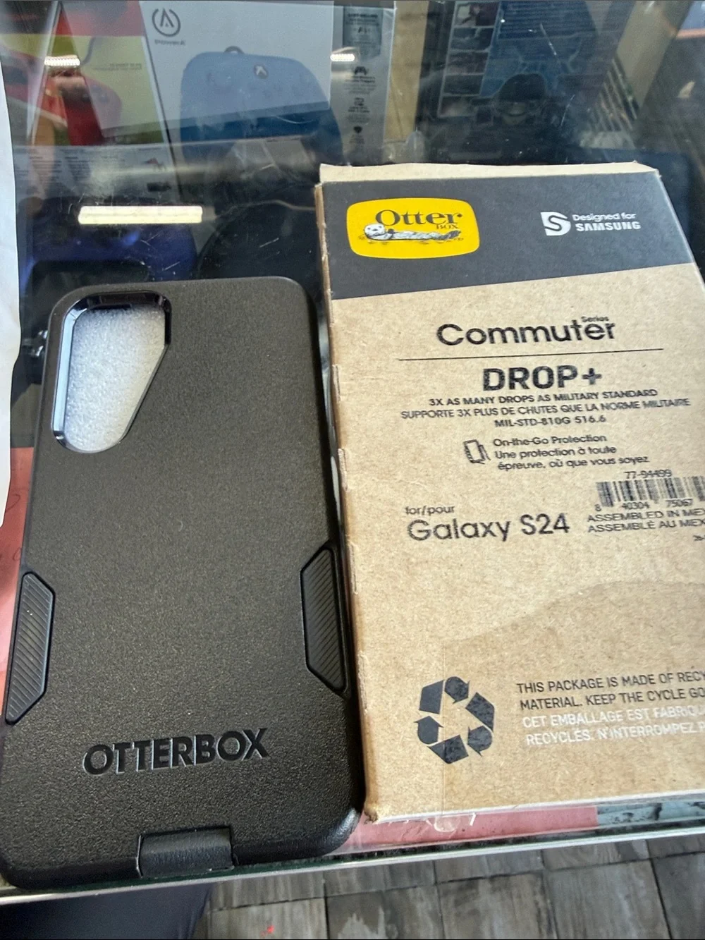 OtterBox Commuter Drop+ Case for Galaxy S24 — Black